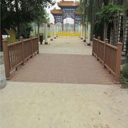  山东客户反馈木塑景观1
