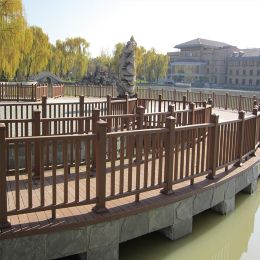  山东客户反馈木塑景观2